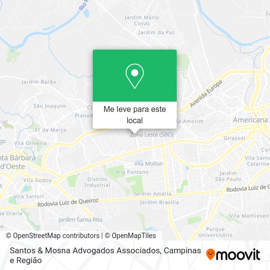 Santos & Mosna Advogados Associados mapa