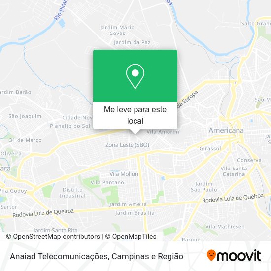 Anaiad Telecomunicações mapa