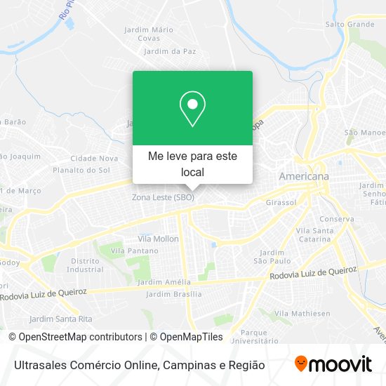 Ultrasales Comércio Online mapa