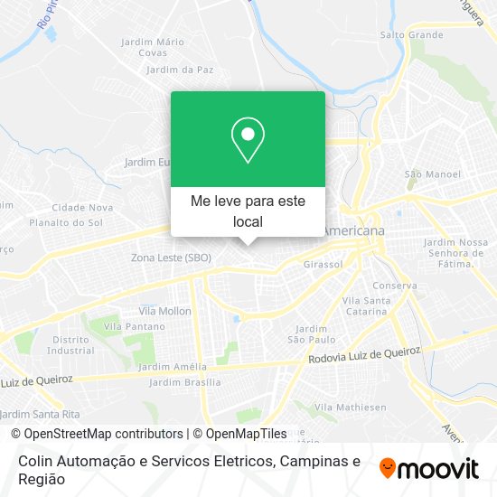 Colin Automação e Servicos Eletricos mapa
