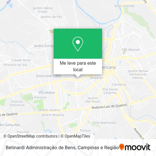 Betinardi Administração de Bens mapa