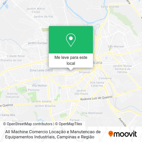 All Machine Comercio Locação e Manutencao de Equipamentos Industriais mapa