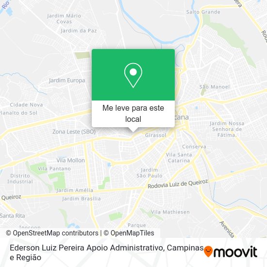 Ederson Luiz Pereira Apoio Administrativo mapa