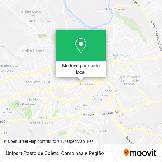 Unipart-Posto de Coleta mapa
