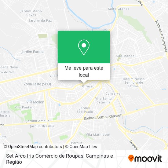 Set Arco Iris Comércio de Roupas mapa