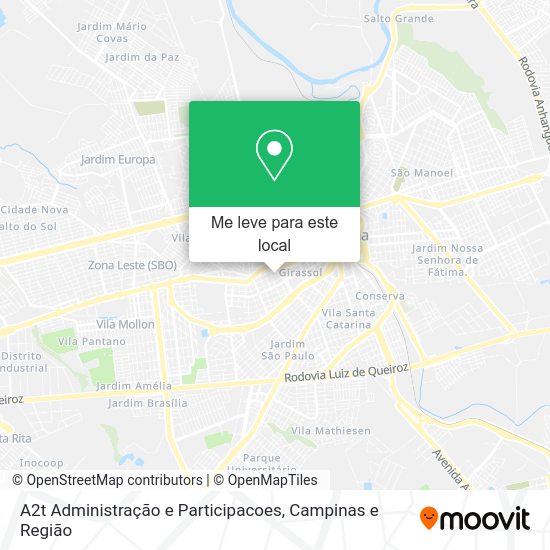 A2t Administração e Participacoes mapa