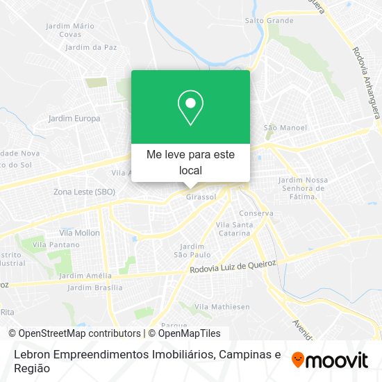 Lebron Empreendimentos Imobiliários mapa