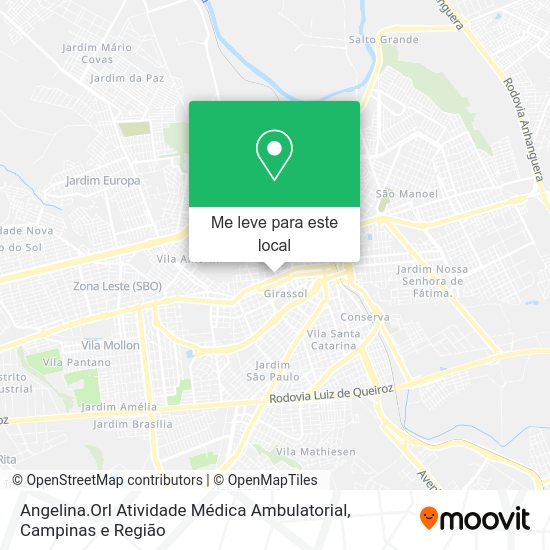 Angelina.Orl Atividade Médica Ambulatorial mapa