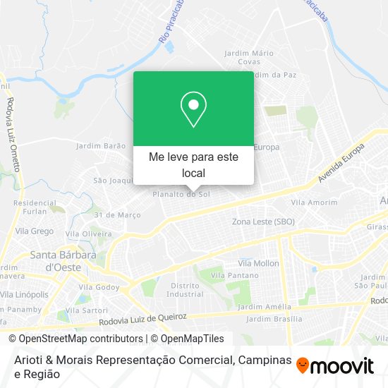 Arioti & Morais Representação Comercial mapa