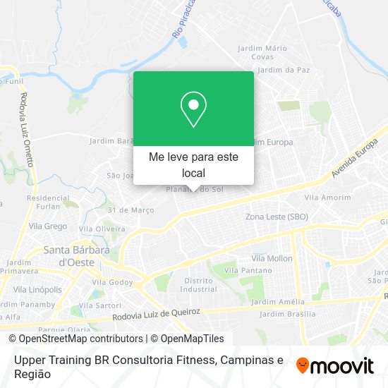 Upper Training BR Consultoria Fitness mapa