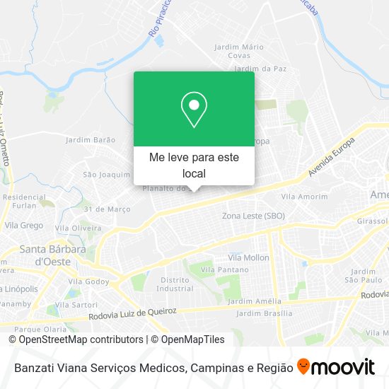 Banzati Viana Serviços Medicos mapa
