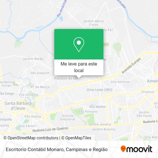 Escritorio Contábil Monaro mapa