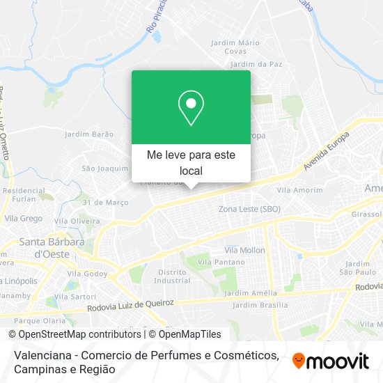 Valenciana - Comercio de Perfumes e Cosméticos mapa