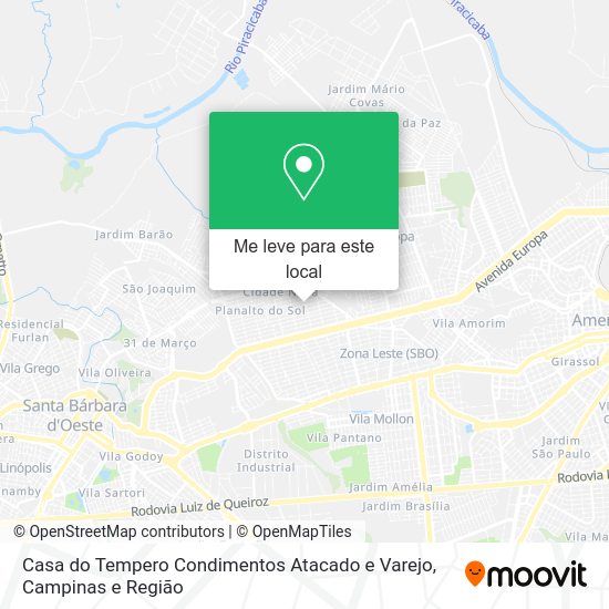 Casa do Tempero Condimentos Atacado e Varejo mapa