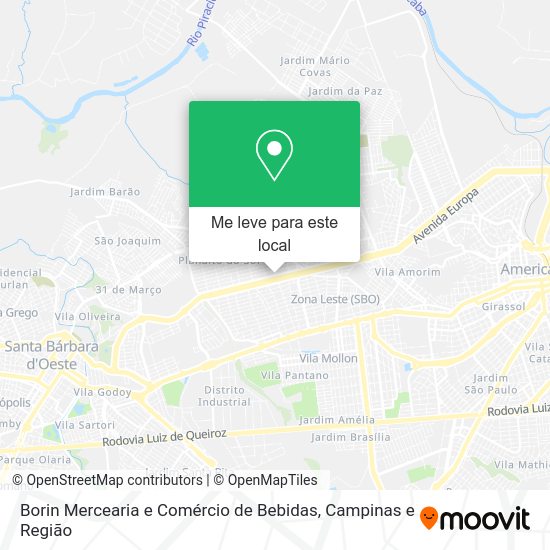 Borin Mercearia e Comércio de Bebidas mapa