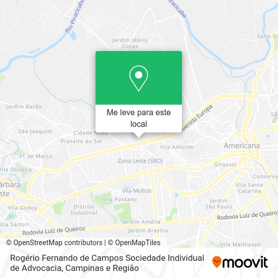 Rogério Fernando de Campos Sociedade Individual de Advocacia mapa