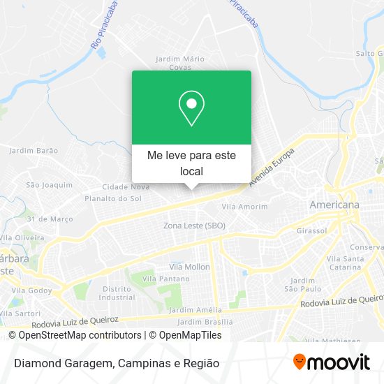 Diamond Garagem mapa