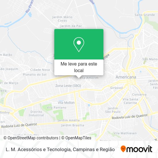 L. M. Acessórios e Tecnologia mapa