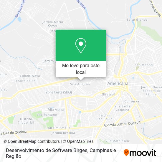 Desenvolvimento de Software Birges mapa