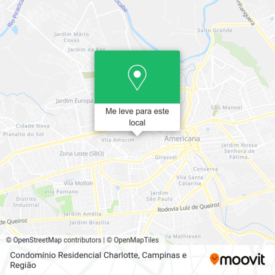 Condomínio Residencial Charlotte mapa