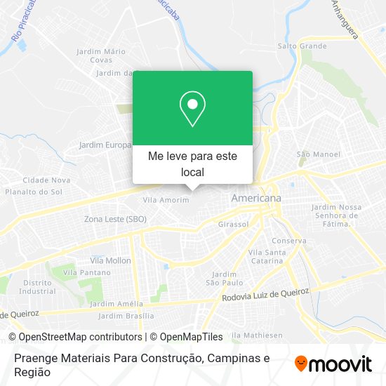 Praenge Materiais Para Construção mapa