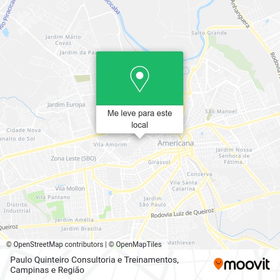 Paulo Quinteiro Consultoria e Treinamentos mapa