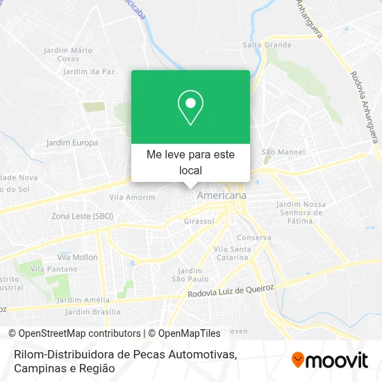Rilom-Distribuidora de Pecas Automotivas mapa