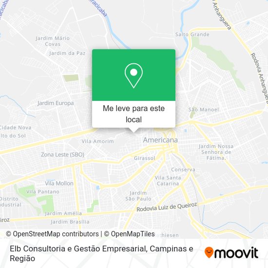 Elb Consultoria e Gestão Empresarial mapa