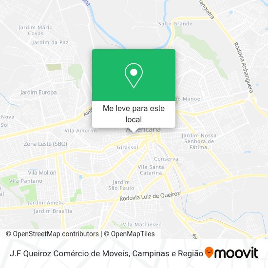 J.F Queiroz Comércio de Moveis mapa