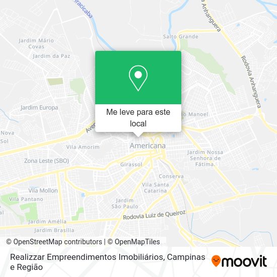 Realizzar Empreendimentos Imobiliários mapa