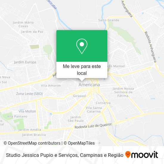Studio Jessica Pupio e Serviços mapa