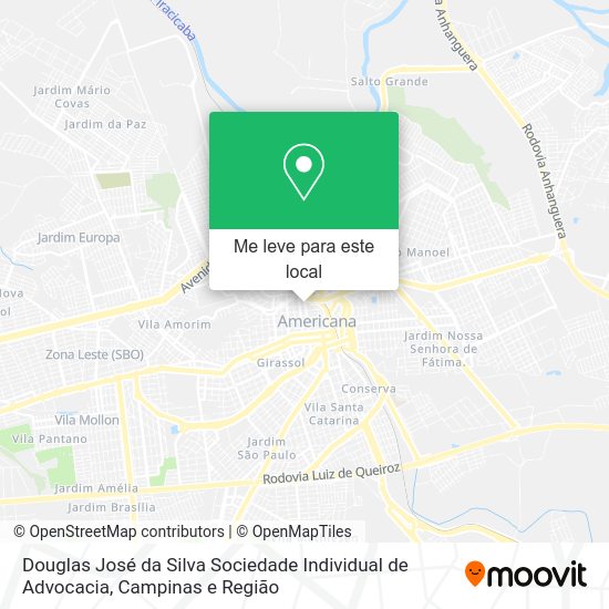 Douglas José da Silva Sociedade Individual de Advocacia mapa