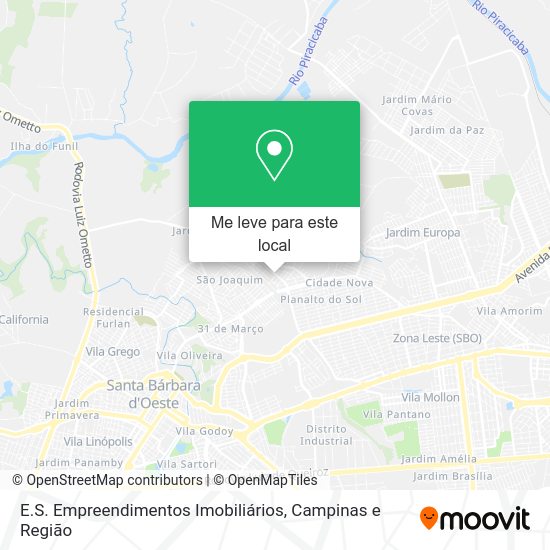 E.S. Empreendimentos Imobiliários mapa