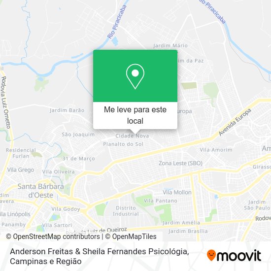 Anderson Freitas & Sheila Fernandes Psicológia mapa