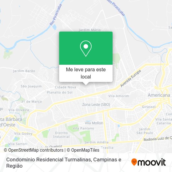 Condomínio Residencial Turmalinas mapa