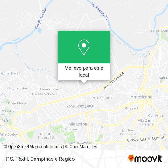 P.S. Têxtil mapa