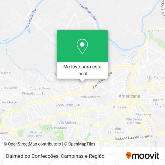 Dalmedico Confecções mapa