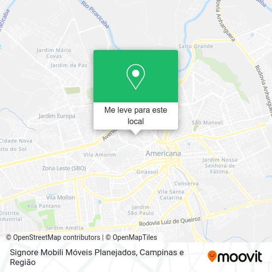 Signore Mobili Móveis Planejados mapa