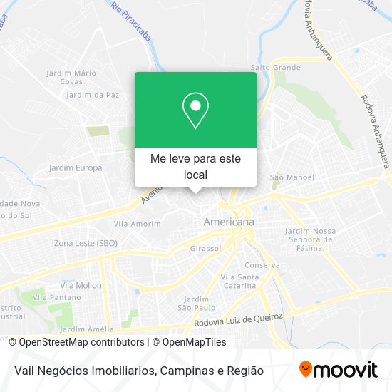 Vail Negócios Imobiliarios mapa