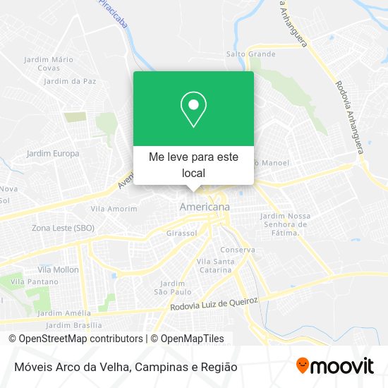 Móveis Arco da Velha mapa