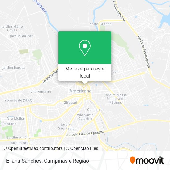 Eliana Sanches mapa