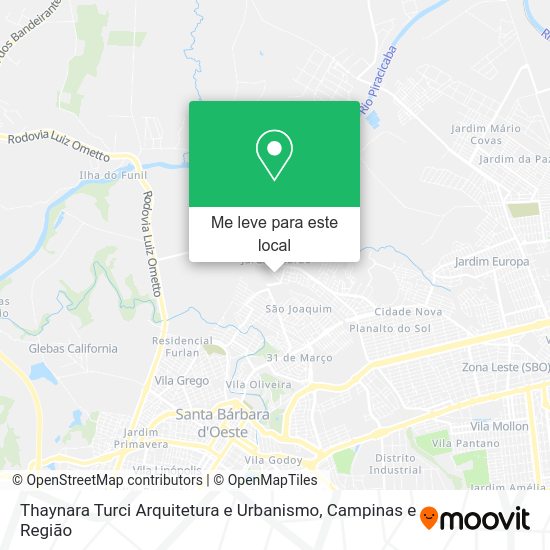 Thaynara Turci Arquitetura e Urbanismo mapa
