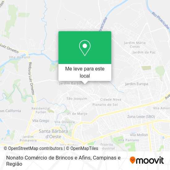 Nonato Comércio de Brincos e Afins mapa