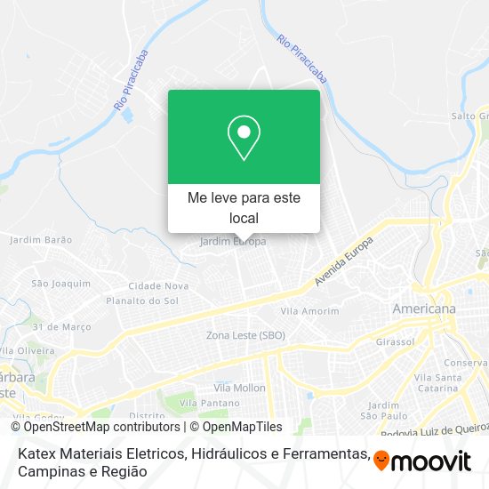 Katex Materiais Eletricos, Hidráulicos e Ferramentas mapa