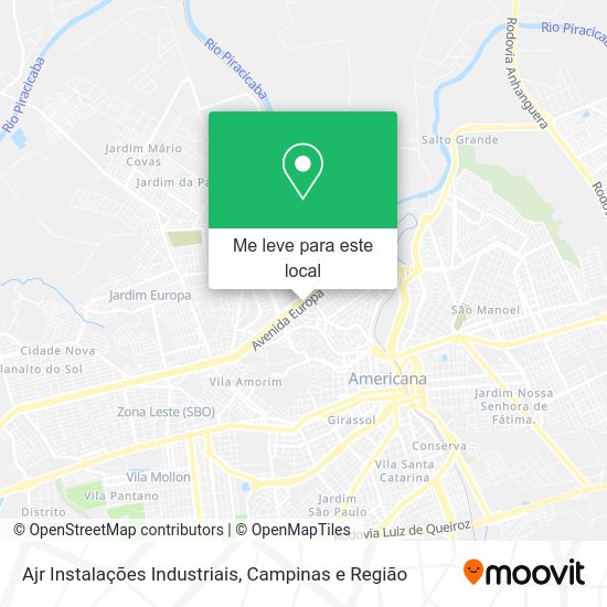 Ajr Instalações Industriais mapa