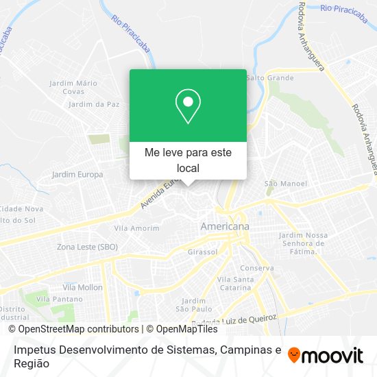 Impetus Desenvolvimento de Sistemas mapa