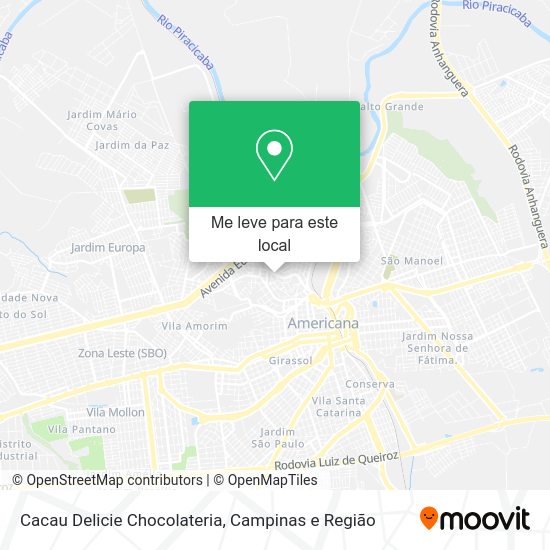 Cacau Delicie Chocolateria mapa