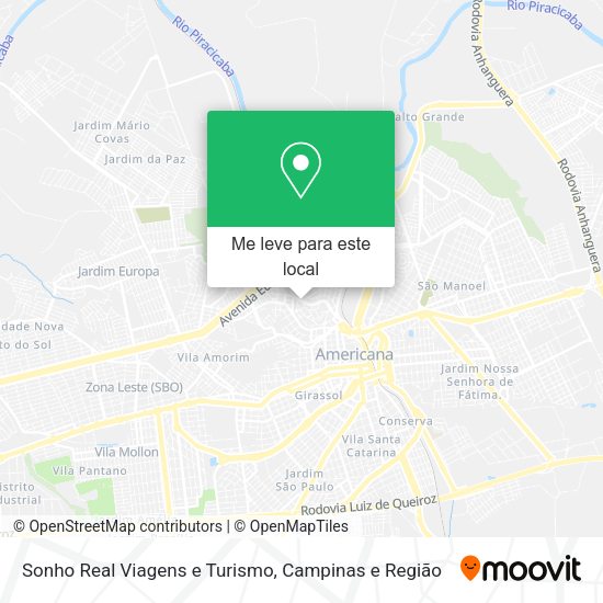Sonho Real Viagens e Turismo mapa