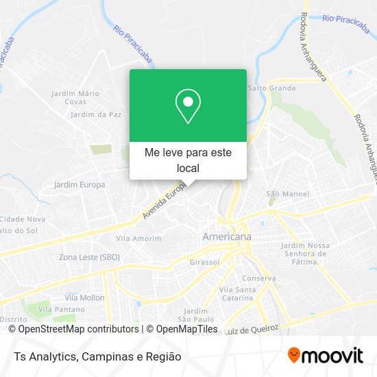 Ts Analytics mapa