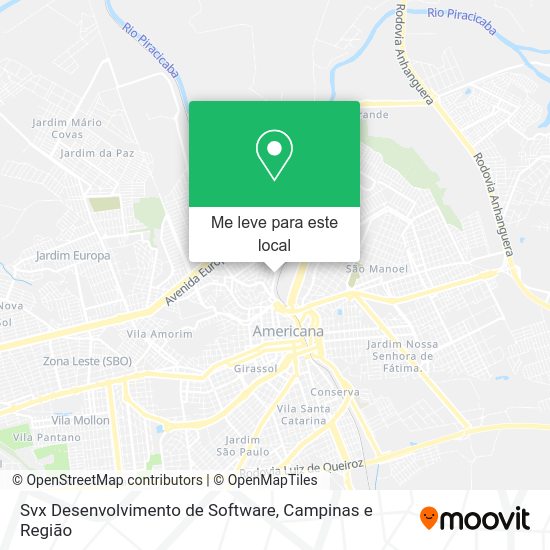 Svx Desenvolvimento de Software mapa